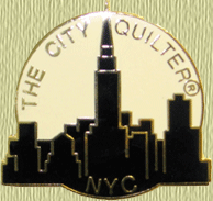 The City Quilter's pin