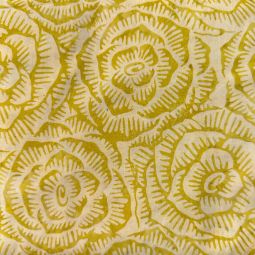 Bali Handpaint Roses Mustard