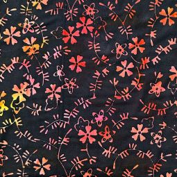 Tonga Batik - Sunset on Black