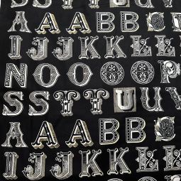 Letter Stitch Black