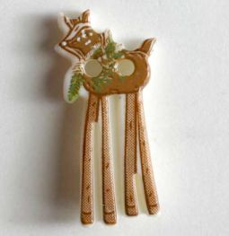 Novelty Button-Brown Deer