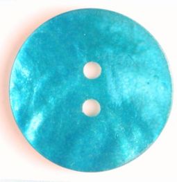 Natural Pearl Button- Blue