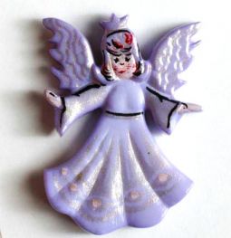 Novelty Button-Lilac Angel