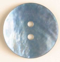 Natural Pearl Button-Blue