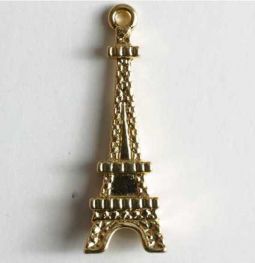 Metal Button- Eiffel Tower