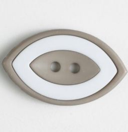 Fashion Button Oval- Beige