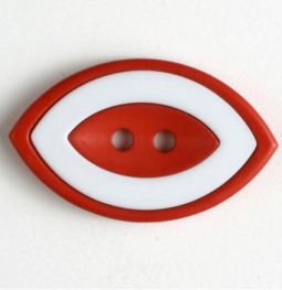 Fashion Buttons Oval-Red