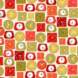 Lila's Kitchen Clocks Red
