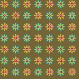 Field Day Pressed Flowers Olive