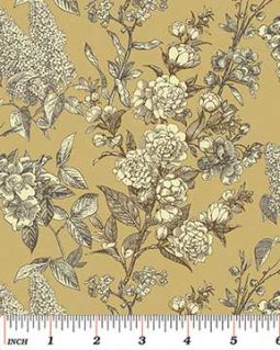 Sew Vintage Etched Flower Harden Honey