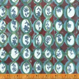 MEADOWLARK Floral Ovals Teal