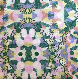 Pink Green Swirl