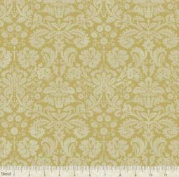 Flora and Fauna Somerset Damask Green