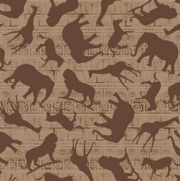 Wisdom of the Plains Animal Silhouette Tan