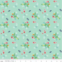Vintage Floral Mint